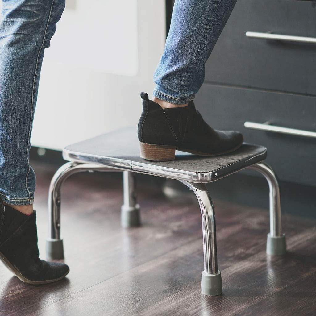 DMI Step Stool with Handle for Adults and Seniors Made of Heavy Duty Metal, Holds up to 300 Pounds with 9.5 Inch Step Up: Health & Personal Care