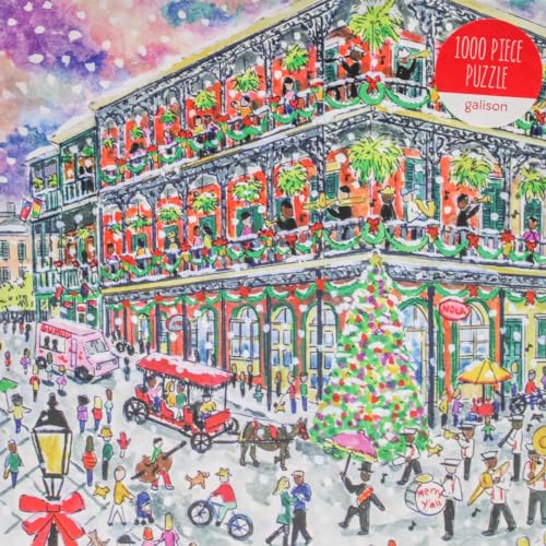 Michael Storrings Christmas in New Orleans 1000 Piece Puzzle with Square Box from Galison - 20