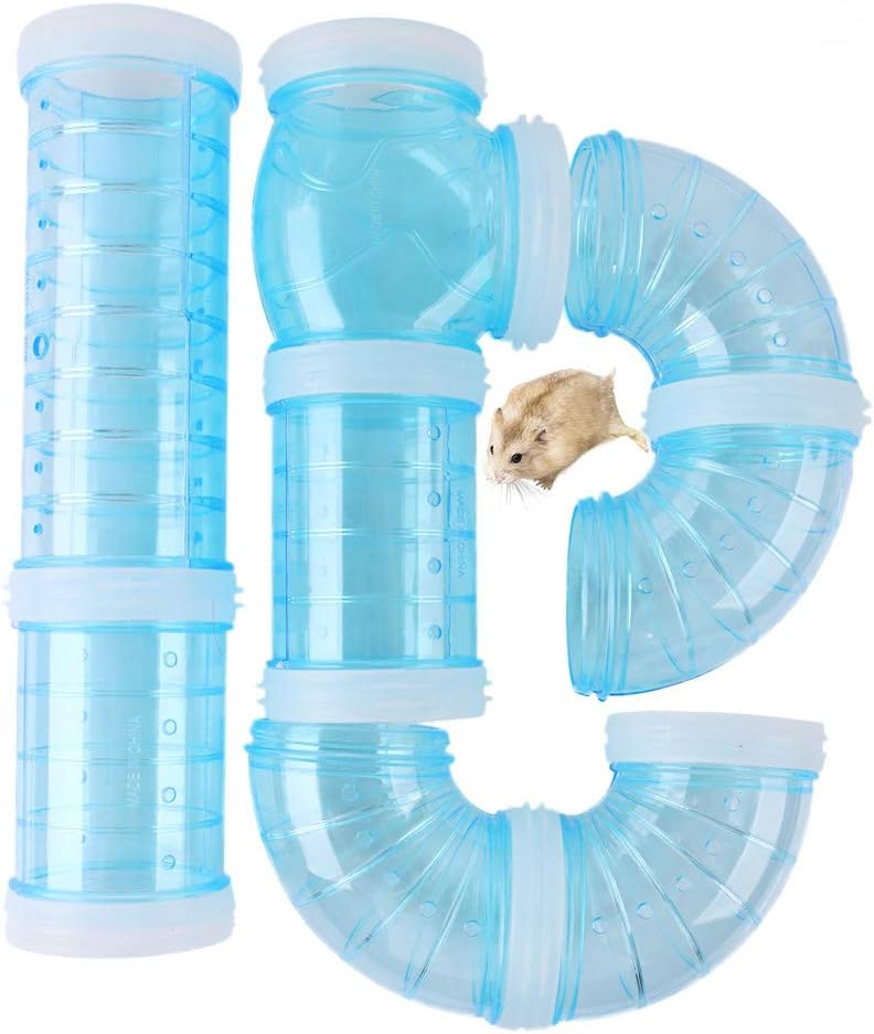 MUZIWIG Hamster Tubes Cage Pipe Set Pipe Hamster Toys DIY External Pipe