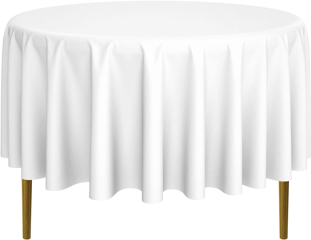 Best linen table cloth 90 in round polyester red and white