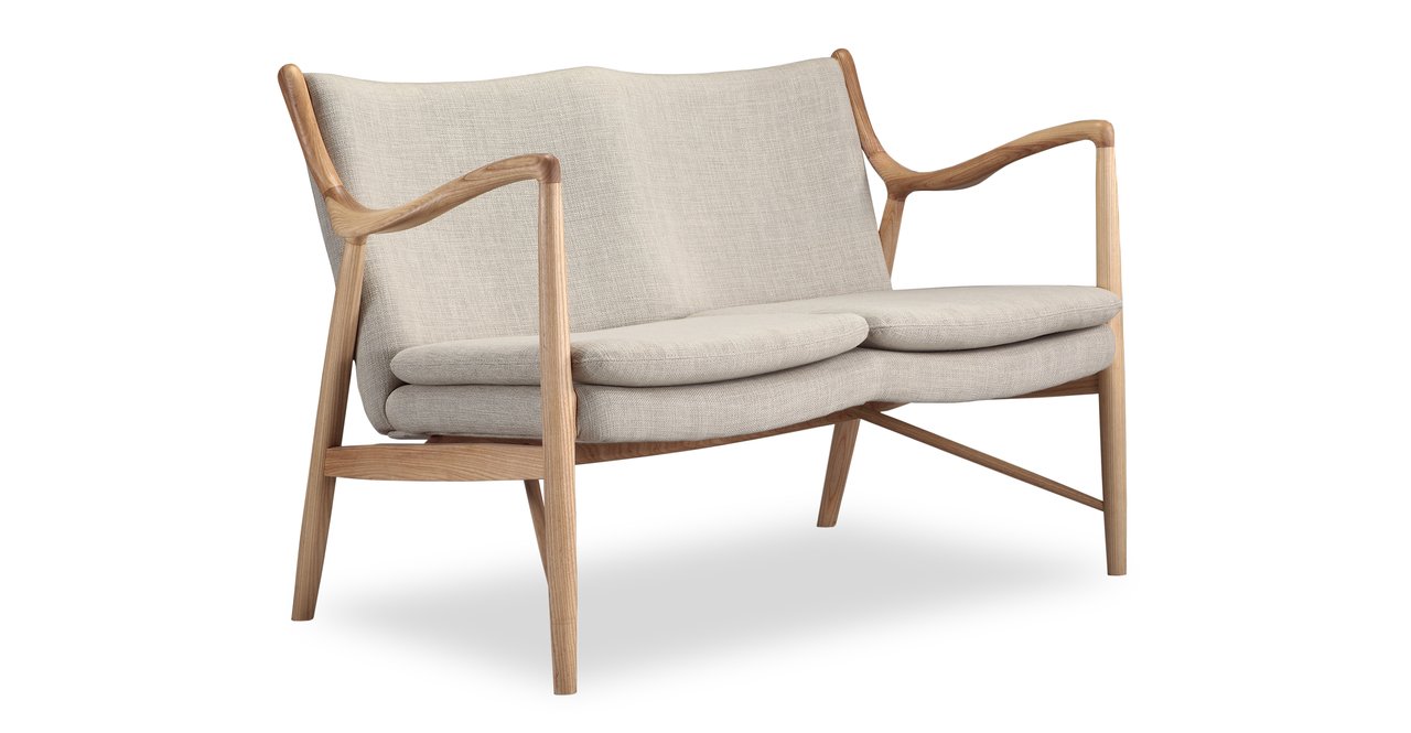 Kardiel Copenhagen 45 Mid Century Modern Loveseat 2 Seat