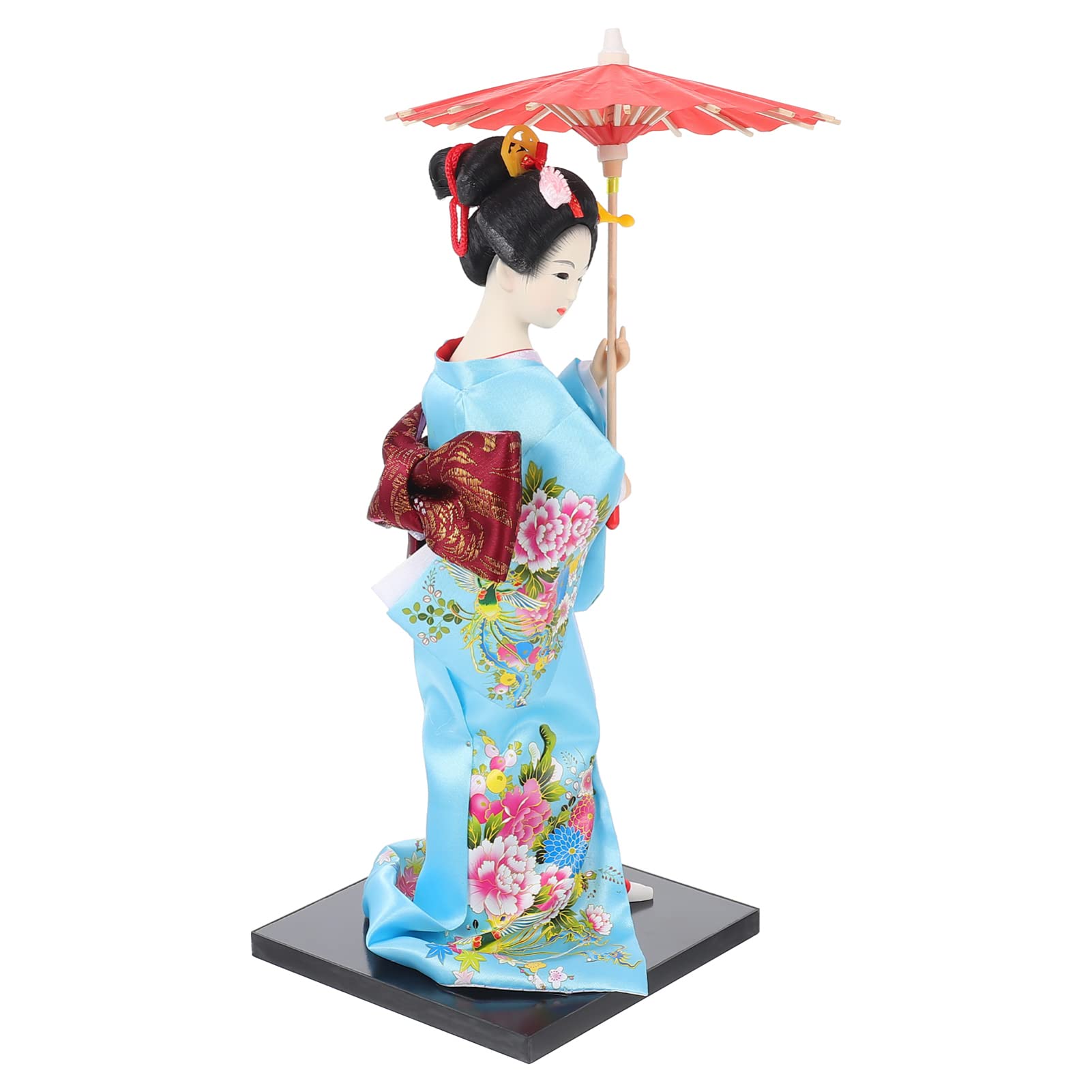 STOBOK Japanese Geisha Kimono Doll Asian Kimono Doll Traditional Maiko Kokeshi Collectible Figurine for Desktop Ornaments