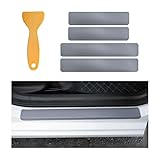 Yourkar 4 PCS Car Door Sill Protector, 3D Carbon