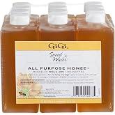 GiGi All Purpose Honee Roll On Soft Wax Hair Removal Amber 2.8 oz 12 Refill | Easy &amp; Quick Honey Waxing Cartridges Smoothly Glide for Face &amp; Body Grooming, Gentle Care for All Skin Type