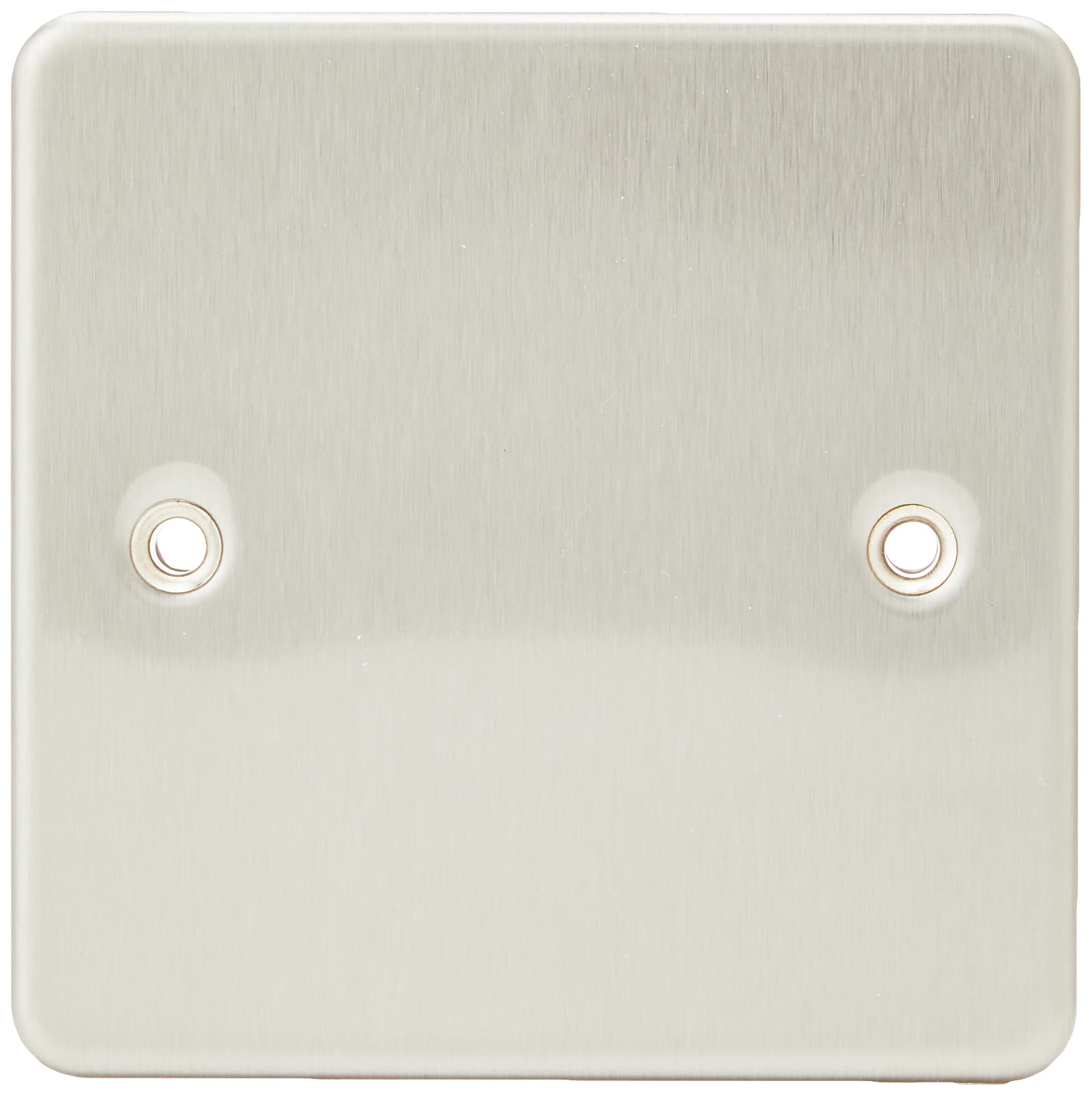 Knightsbridge FPAV8350BC 1-Gang Flat Blanking Plate - Brushed Chrome โ image 1