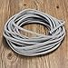 32.8ft Round 18/2 Rayon Covered Wire,HESSION Antique Industrial Electrical Cloth Cord,Vintage Style Lamp Cord Strands(White and Black)