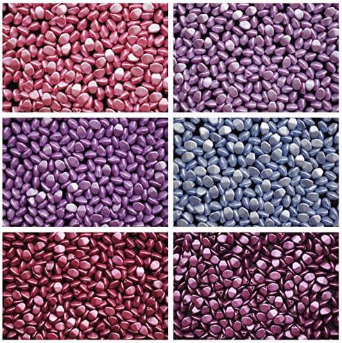 300 beads 6 colors Set PCH 028 Pinch Czech Pressed Glass Beads Triquetrous 5x3.5mm, PCH5008 PCH5011 PCH5012 PCH5014 PCH5031 PCH5032
