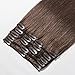 10 inch 70g Clip in Remy Human Hair Extensions Full Head 8 Pieces Set Short length Straight Very Soft Style Real Silky for Beauty #4 Medium Brown