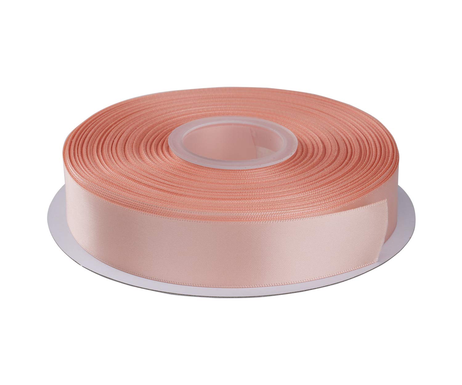 AVANAVA 25mm Wide Double Face Satin Ribbon - 45 Meters (203-Coral Pink)