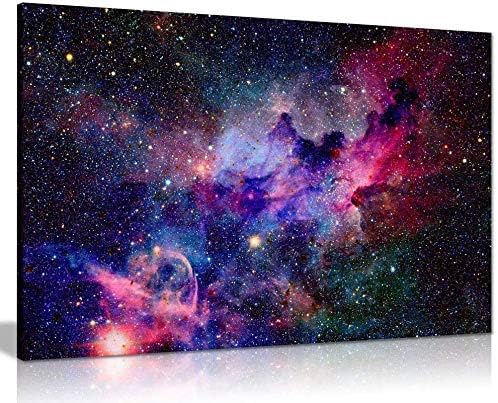 BSLIAO Leinwand Galaxy Sterne Universum Raum Wandmalerei, Dekoration