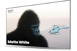 AWOL VISION 100-inch Projector Screen Fixed Frame, 1.3 dB Peak Gain, The Perfect Combo with LTV-2500, 80% Picture Quality Imp