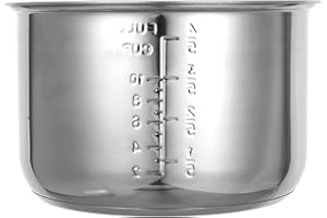 GARVALON 5l Stainless Steel Rice Cooker Inner Pot Non-Stick Liner Replacement Cooking Pot for Electric Rice