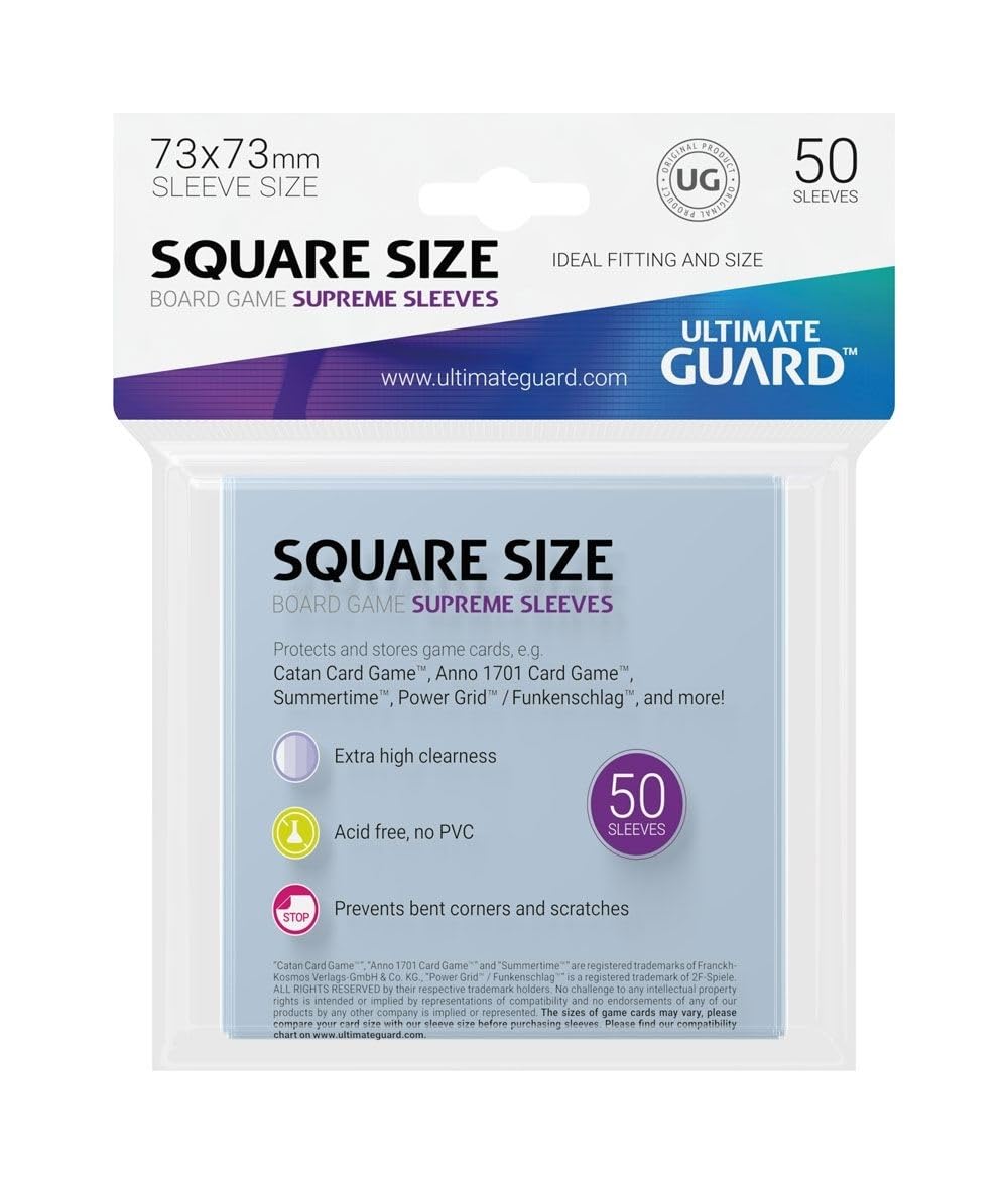 Ultimate Guard Supreme Sleeves Japanese Size Matte (Pack of 60, White)
