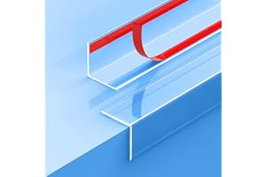 2PCS Clear Self-Adhesive Corner Guards & Edge Protectors for Wall, Door Frame, Cabinet, Baseboard, Table & Stair - Easy to Ap