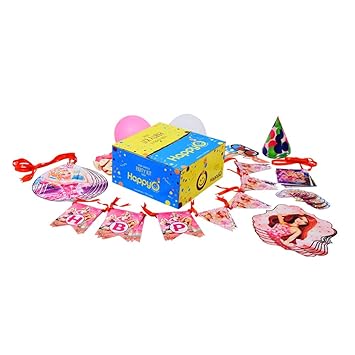 Happyo Barbie Hardwood Party Decorations 101 Items Includes Hats