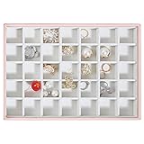 Vee Stackable Jewelry Tray Organizer, 35 Grids