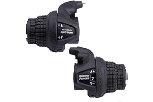 Tailcle RS25-3X7 Speed Bike Gear Shifter, Bicycle Revoshift Right SL-RS25-3X7 Shift Lever Bicycle Twist Grip Thumb Gear Shifter for MTB Mountain Bike (RS25-3X7 Speed Bike Shifter)