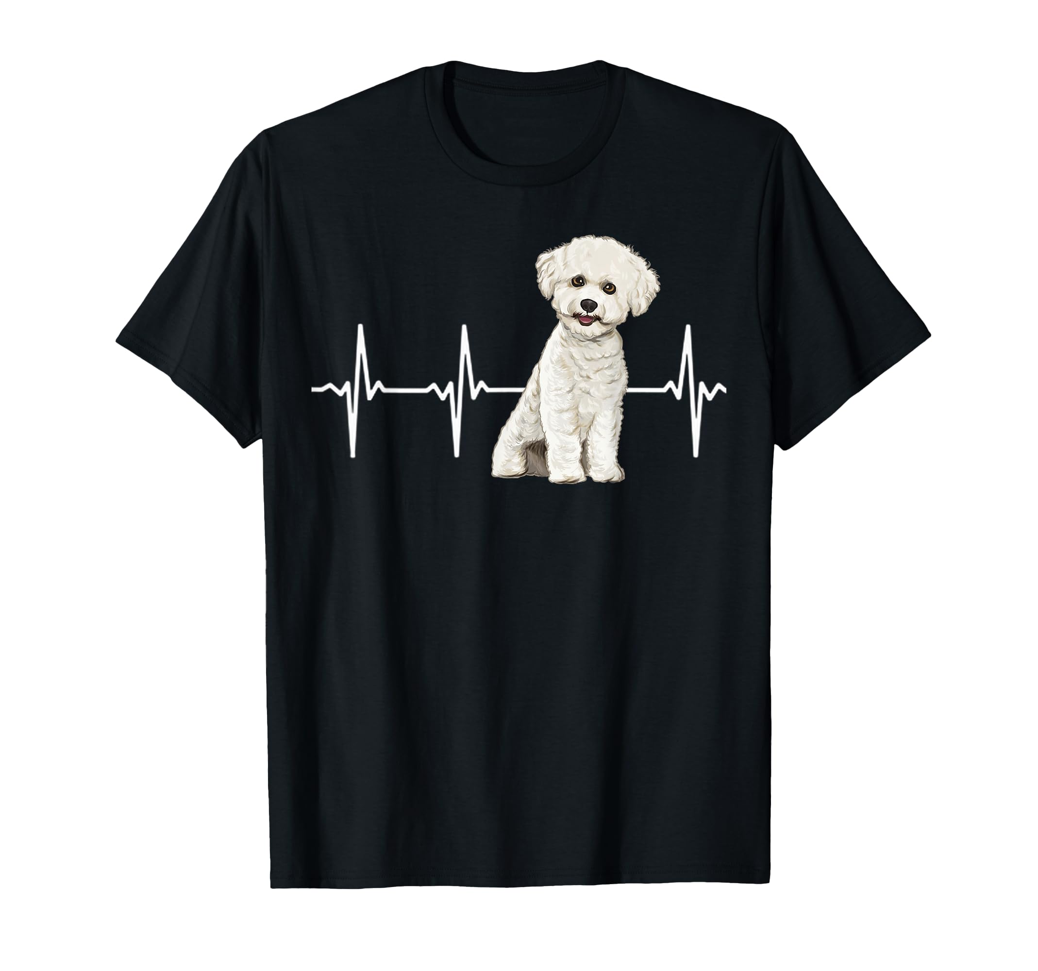Bichons Frise Heartbeat Dog Lover T-Shirt