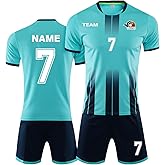 LAIFU Personalized Soccer Jerseys for Men Women Kids Adults Custom Soccer Shirt and Shorts with Name Number Logo