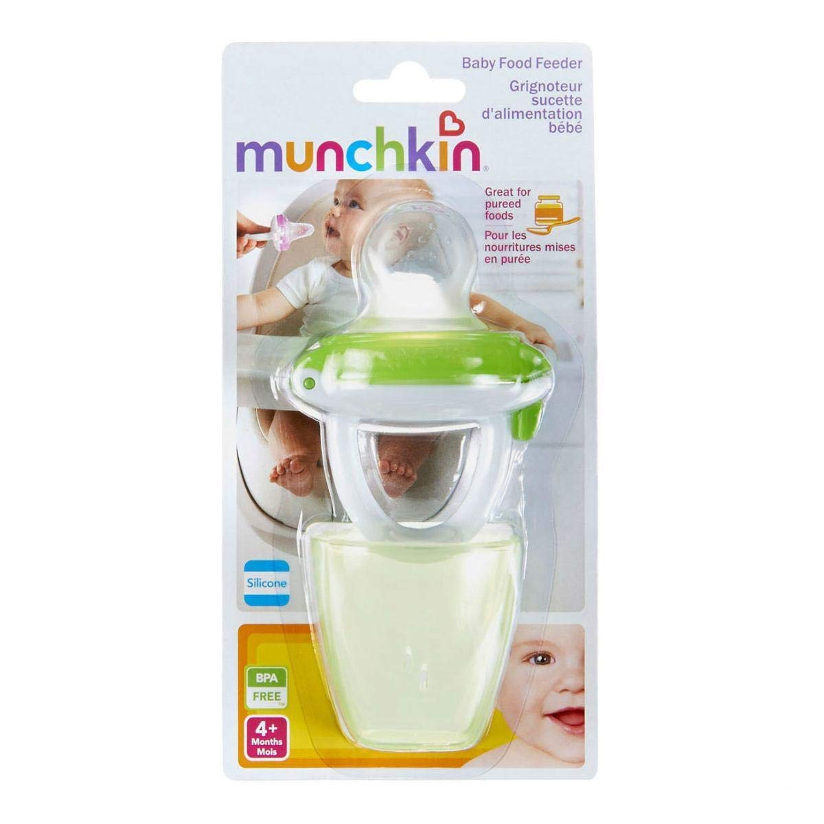 Amazon Com Munchkin Silicone Baby Food Feeder Colors May Vary 1 Ea Baby