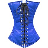 luvsecretlingerie Heavy Duty 24 Double Steel Boned Waist Training Twin Lace Satin Underbust Shaper Corset #8521-OT-SA