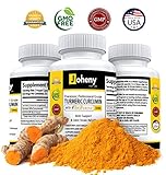 Premium Turmeric Curcumin with Bioperine 1200 mg - Joint Pain Relief, Anti-Inflammatory, Antioxidant Supplement. Best 100% Natural, GMO Free, Made in USA. (1)
