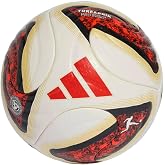 adidas Unisex-Adult Bundesliga Soccer Ball, White/Black/Solar Red/Pro(26/27), 5