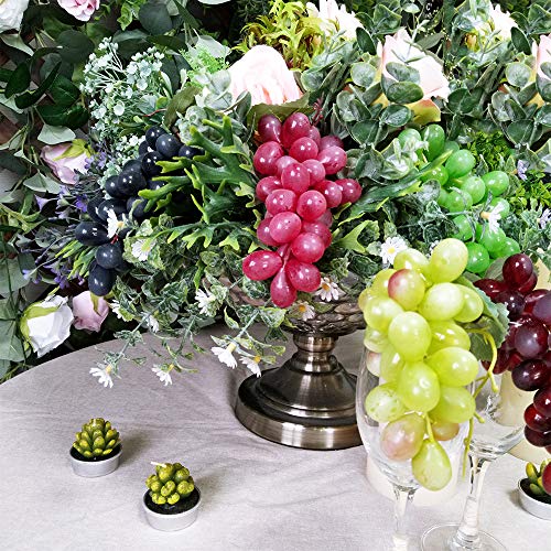 image for windiy Supla 10 Pack Assorted Artificial Grapes Frosted Grape Clusters