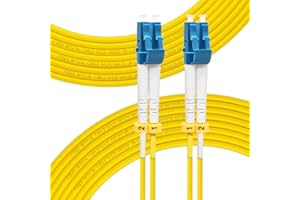 FLYPROFiber- 50M OS2 LC to LC Fiber Patch Cable | Length Options: 0.2m-200m, Single Mode Duplex 9/125um SMF Fiber Optic Cable