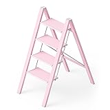 PLEDDANIO Step Ladder 4 Step Folding Ladders for