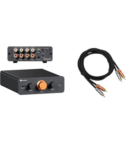 Fosi Audio パワーアンプ プリアンプ RCAケーブルセット Fosi Audio パワーアンプ プリアンプ RCAケーブルセット