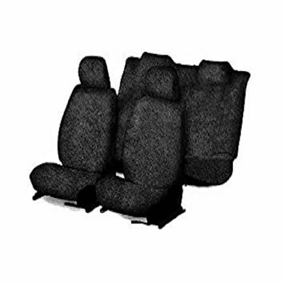 Gursudarshan Front Head Rest Black Towel Car Seat Cover for Maruti