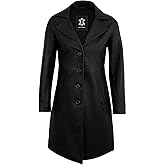 UrbanFocal Classic Turn Down Collar Vintage Style Leather Coat For Women - Real Lambskin Outerwear Leather Jacket Women