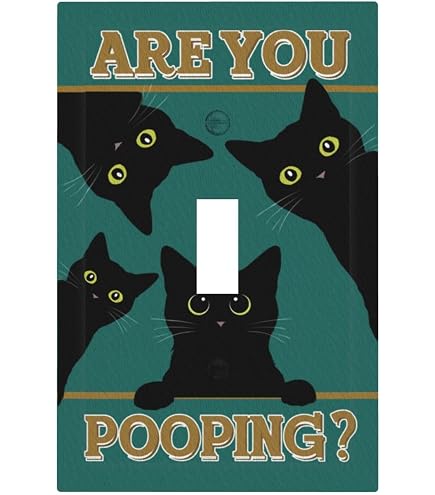 Funny Cat Outlet Cover - Modern Decorative Switch Plate For Bathroom, Kitchen, Living Room - View #7