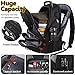 Extra Large Travel Backpack for student, Durable Travel Laptop Backpack with USB Charging Port, TSA Friendly College Backpack for Women Men, Big Student Computer Bookbag for 17 Inch Laptop, Black