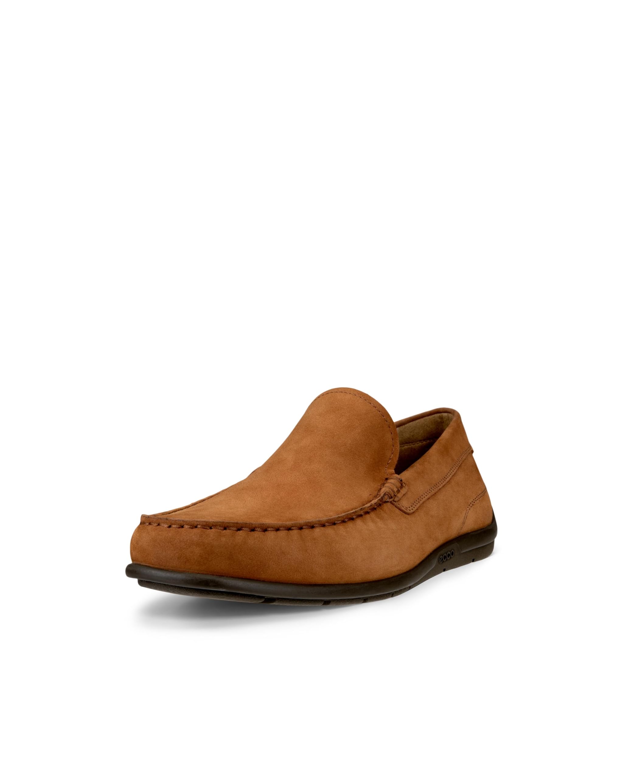 ECCO Men's Classic MOC 2.0 Driving Style Loafer, Camel Nubuck, 11-11.5 Image