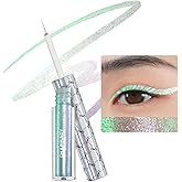 CHARMACY Chameleon Liquid Eyeliner, Liquid Glitter Eyeliner, Highly Pigmented, Metallic MultiColor Shifting waterproof Eyeliner, Ultra-Fine Tip, Longwearing, Smudge-proof (#307)