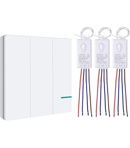 Thinkbee Wireless Light Switch and Receiver Kit, Mini Remote