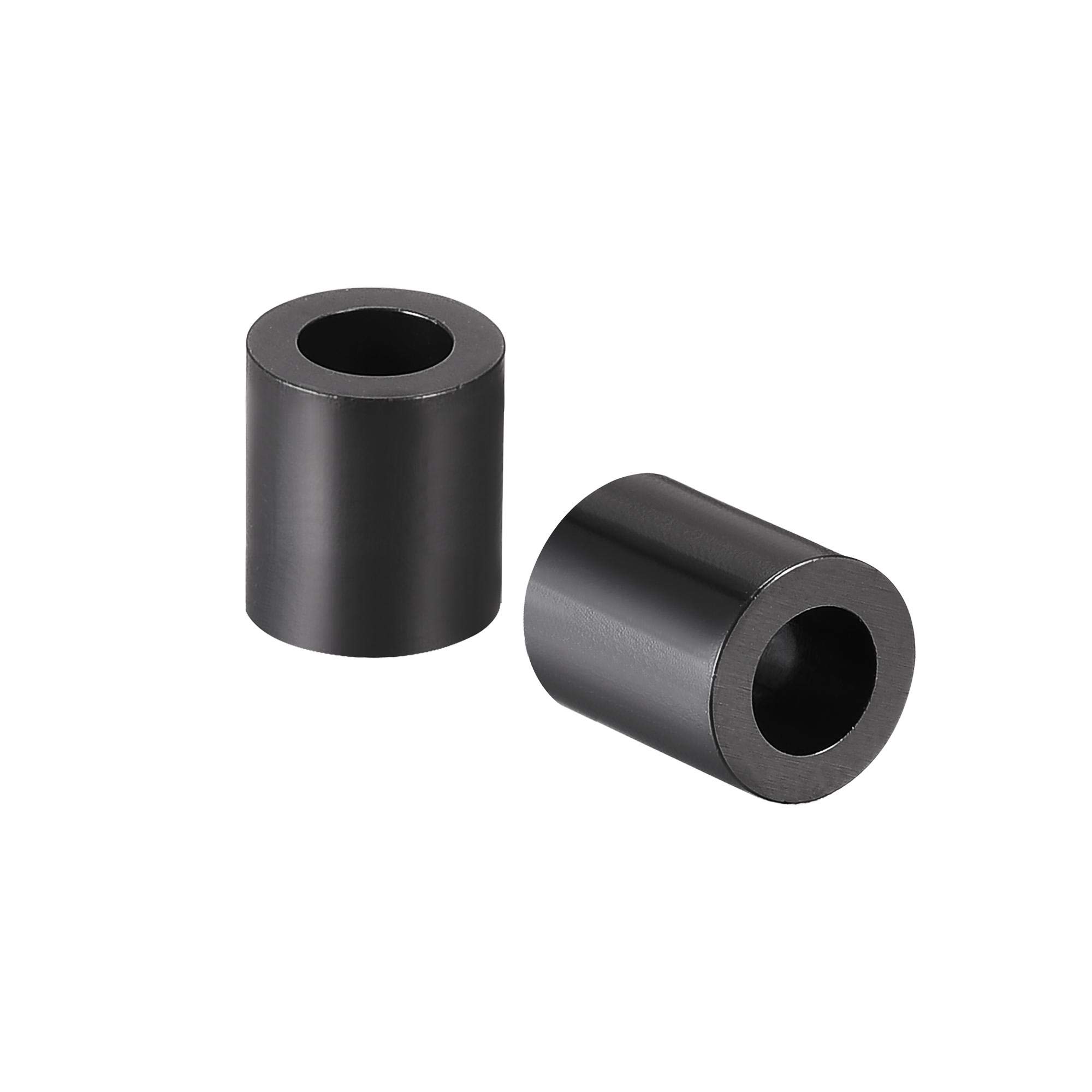 sourcing map Nylon Round Spacer Washer 4.2mm ID 7mm OD 8mm Height for M4 Screws Black 300Pcs