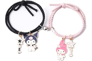 ZMANYIJEW Bestie Couples Bracelets Valentine Couple Rope Bracelet Gift for Best Friend Cute Bracelet