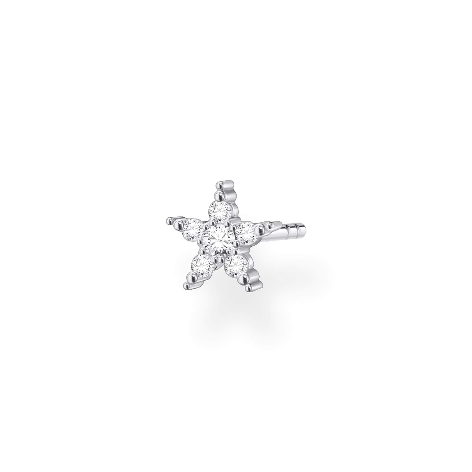Thomas Sabo Women Single Stud Earring Star 925 Sterling Silver H2134-051-14