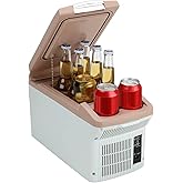 ICEROVER 12V Car Refrigerator Cooler/Warmer 6 Quart (6L), 12 Volt DC &110V AC, Electric Car Fridge Portable Compact Camping C