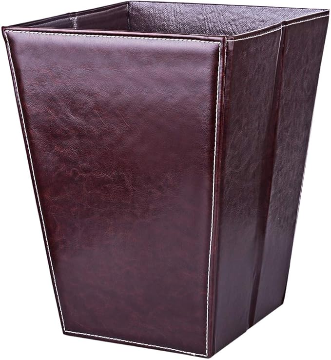 BOROK Waterproof Waste Paper Basket, Folding Square Waste Paper Bin for Bedroom, Kitchen and