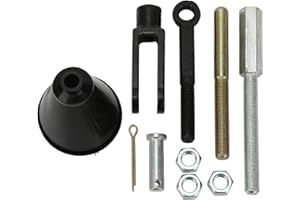 Camrusic Manual Adjustable Master Cylinder Push Rod Kit, Universal Cylinder Kits with Clevis,Eyelet,Nuts & Crank Compatible with GM 1950-1970