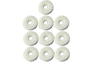 JWQFBC 10Pcs Finger Button Felt Pads Felt Washers Repair Tool Accessories Musical Parts Instrument Replacement, euphonium