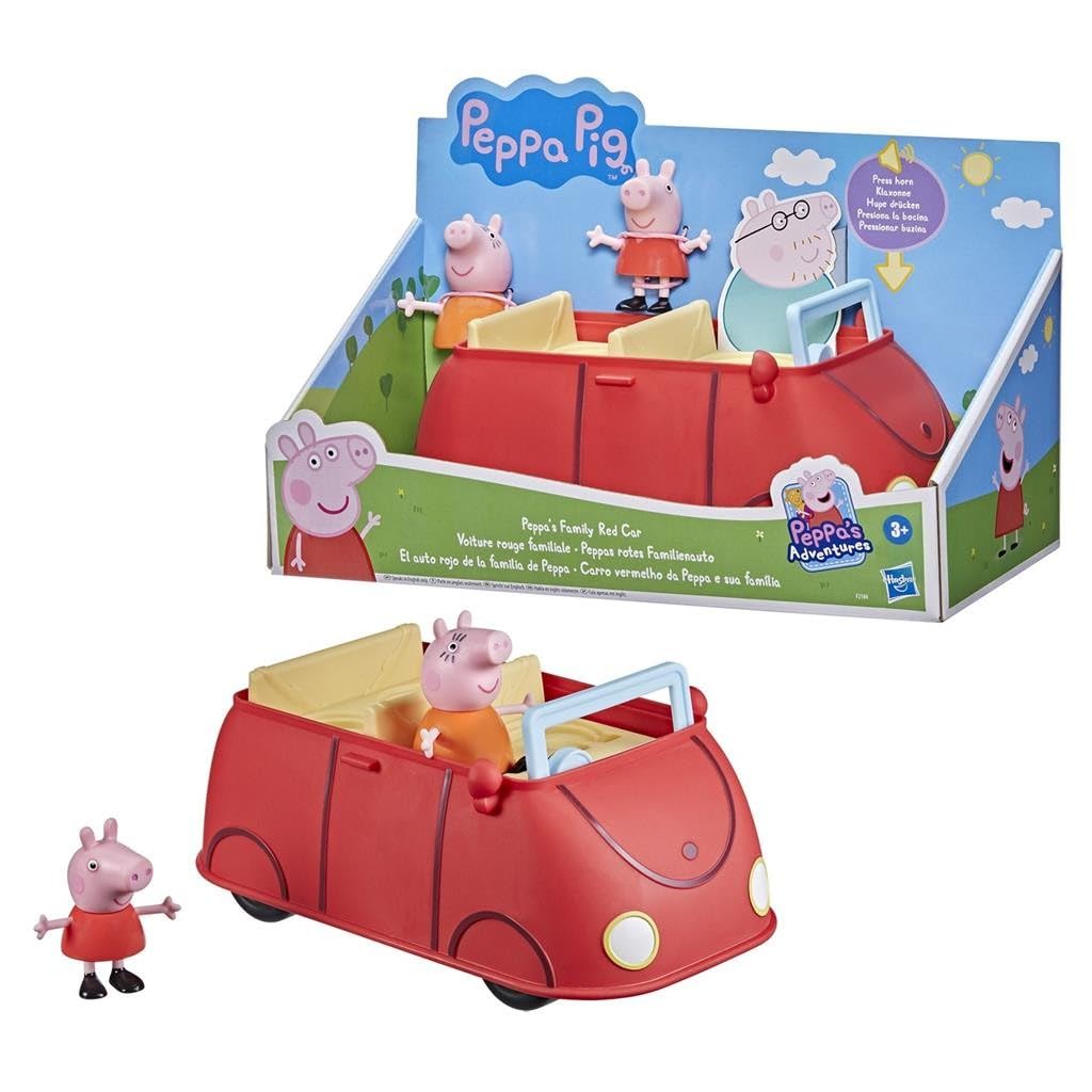 Peppa Pig Peppa’s Adventures Peppa’s Family Red Car Preschool Toy, Speech and Sound Effects, for Ages 3 and Up,5.313 x 11 x 7 inches