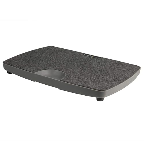 StarTech.com Balance Board for Standing Desks or Sit-Stand Workstations - Soft Carpet Surface - Standing Desk
