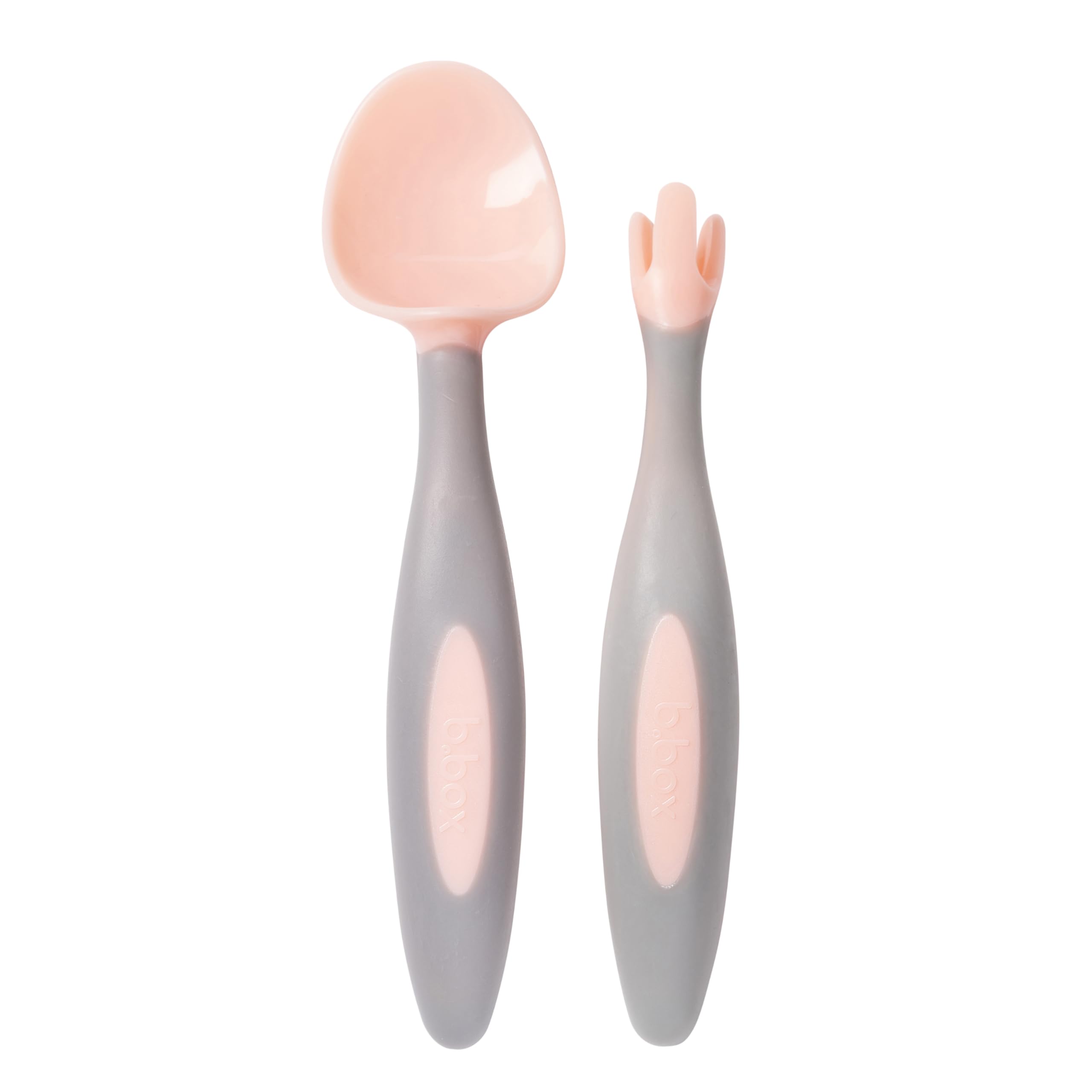 b.box Toddler Cutlery Set - Easy Grip Handles, Travel case, Unique Fork Design | Designed by Occupational Therapist | Dishwasher Safe | from 9m+