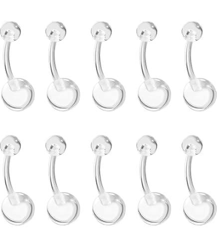 316L surgical steel internally threaded belly ring | UK