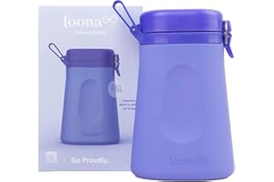 BOOM HOME MEDICAL LoonaGo Female Urinal – Portable, Odor-Blocking, Leakproof Pee Bottle – Discreet Bedside & Travel Toilet for Women - Road Trips, Camping and Post Surgery – FSA/HSA Eligible (Blue)